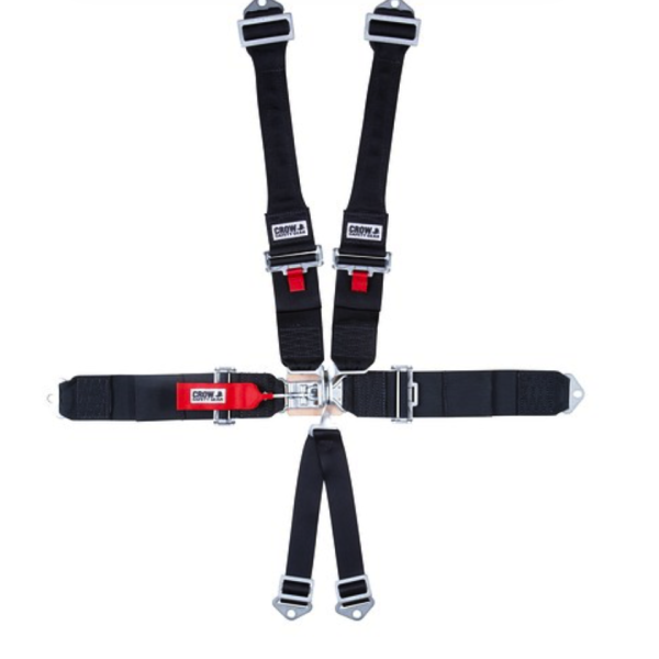 Crow Safety Gear SFI-16.5 Driver Restraint Harness 6-Point Latch/Link - NEW!